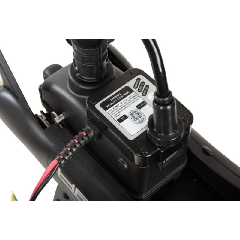 Haswing Moteurs Électriques Bateau^Pack Energy Cayman B 55Lbs Gps Version 1.6 Avec Pédale Sans Fil, Télécommande, Plaque Quick Release Batterie Marine 12V100amp
