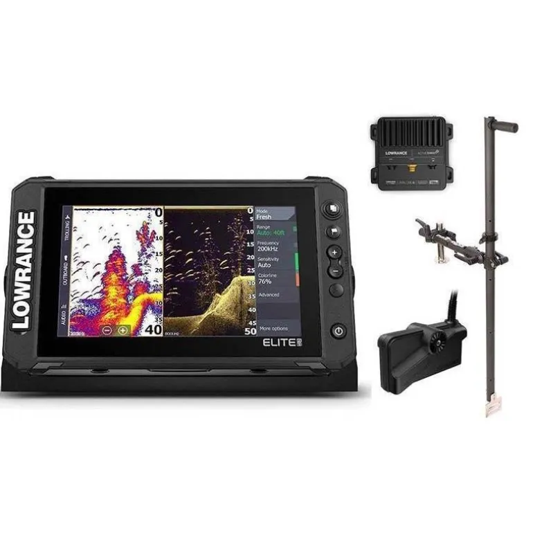 Pack Lowrance Elite Fs9 Active Imaging + Sonde Active Target 2 + Perche De Sonde Amovible 360° Pike’N Bass