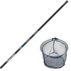 Garbolino Epuisettes - Bourriches^Pack Manche + Tête D'épuisette Trooper Telenet + Combo
