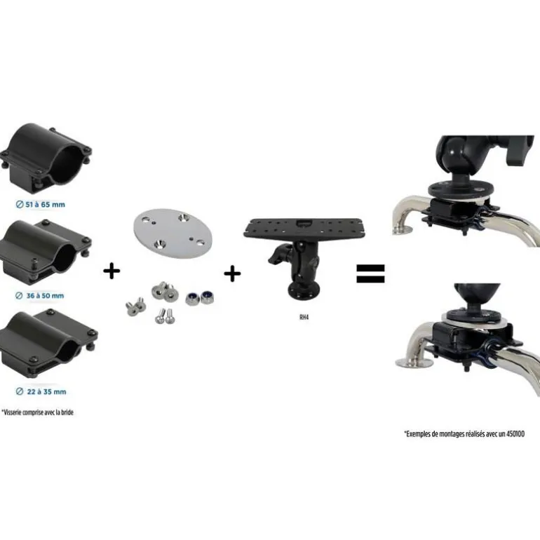 Pack Support Sondeur Seanox + Fixation Balcon