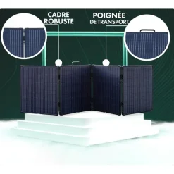 Orium Equipements Bateau & Annexe^Panneau Solaire Pliant Cadré 200W