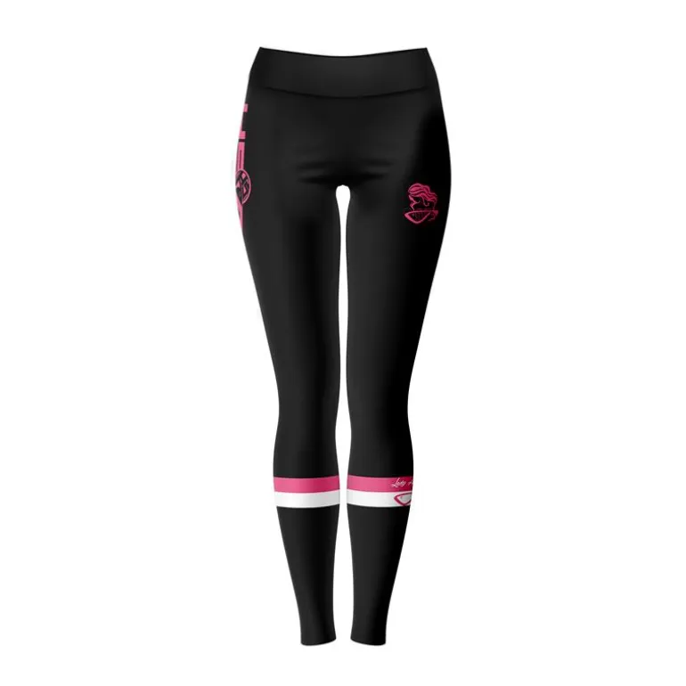 Pantalon Femme Hot Spot Design Leggings Lady Angler Striped - Noir