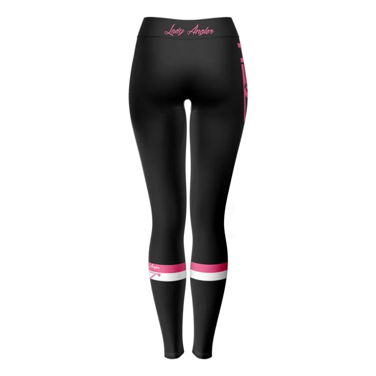 Pantalon Femme Hot Spot Design Leggings Lady Angler Striped - Noir