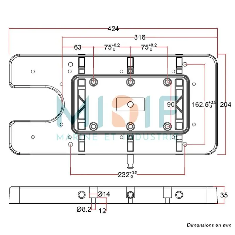 Haswing Moteurs Électriques Bateau^Plaque Quick Release Pour Cayman 80Lbs Gps / Cayman B55 Lbs Gps Nouveau Modèles