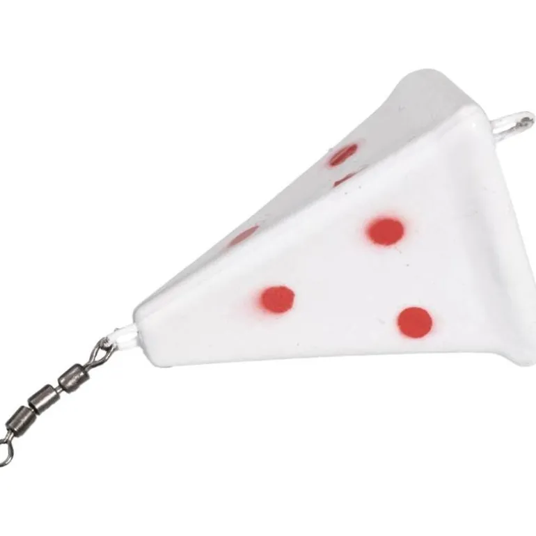 Plomb Zebco Flatty Scratcher Lead - Rouge Fluo/Pois Rouges