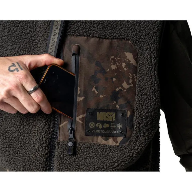 Polaire Sans Manche Homme Nash Zero Tolerance Sherpa Fleece Reversible Body Warmer - Camo