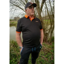 Polo Homme Sonubaits - Noir/Orange