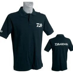 Polo Manches Courtes Homme Daiwa - Noir