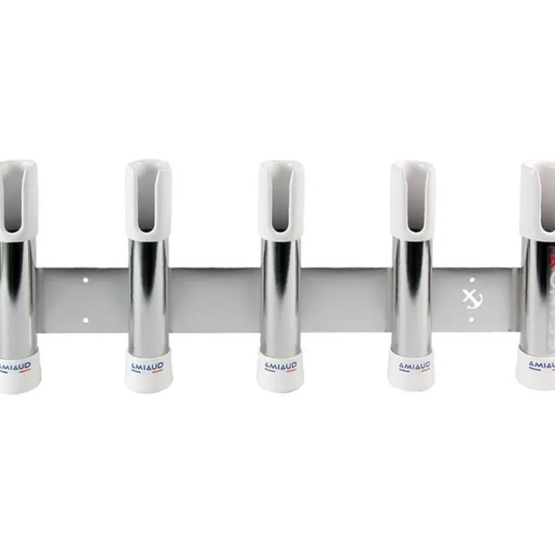 Seanox Equipements Bateau & Annexe^Porte Canne Inox Embout Fendu 5 Cannes