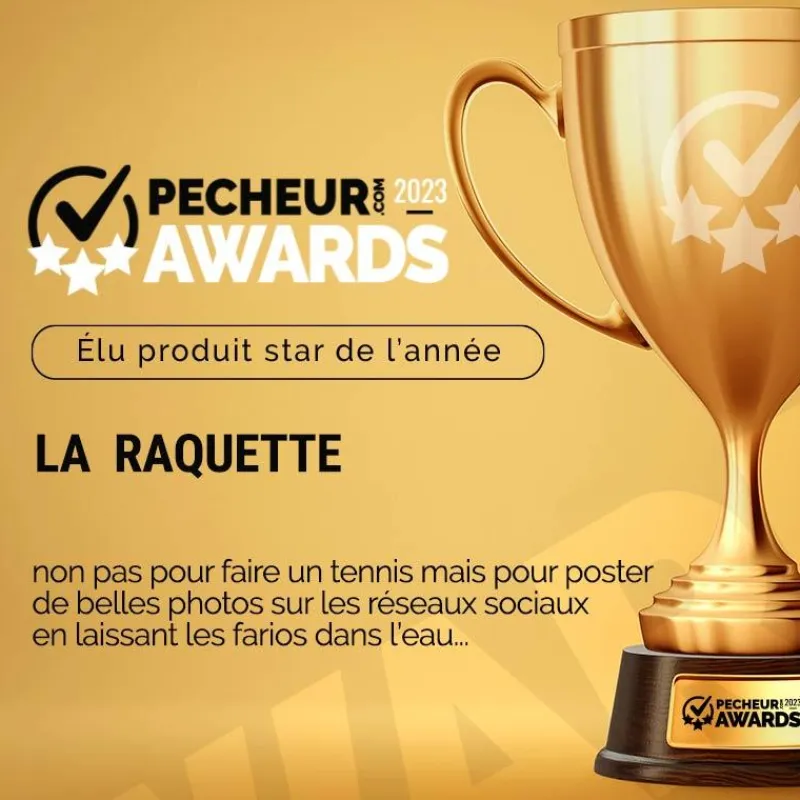 Pafex Epuisettes - Raquettes^Épuisette Raquette Flynet Manche Carbone Rouge - Liège - Filet Anti-A