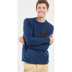 Pull Homme Bermudes Plelot Polartech - Navy
