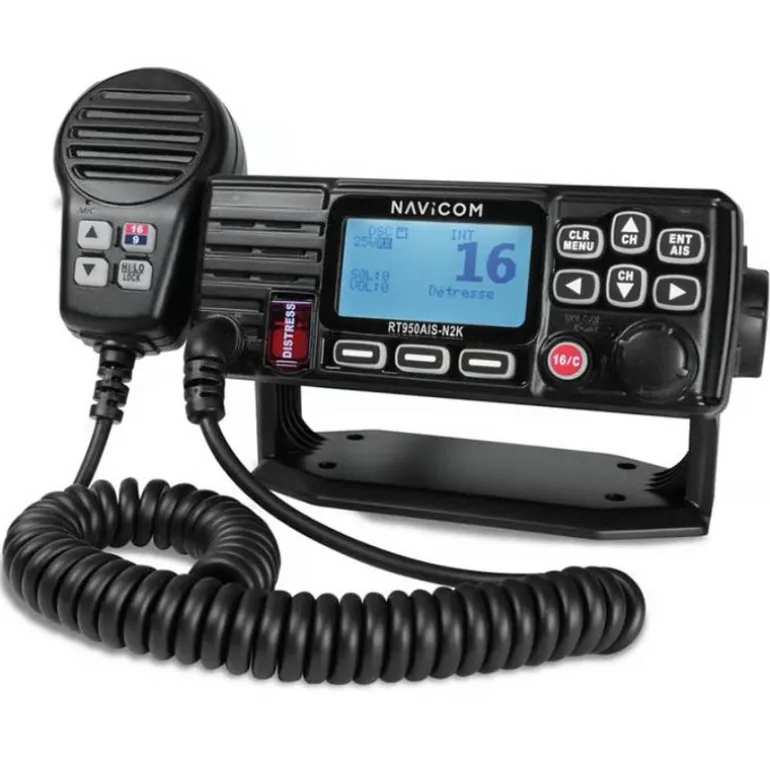 Radio Vhf Fixe Navicom Rt950ais N2k 25 Watts Nmea2000 Et Récepteur Ais