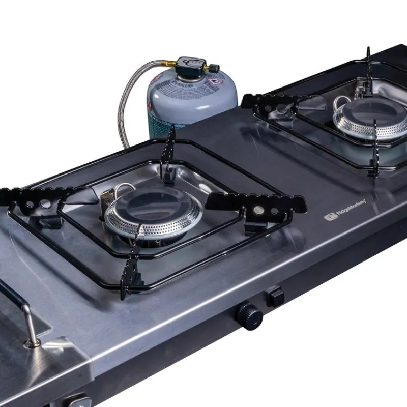Ridge Monkey Bivouac^Réchaud Grilla Cookstation Double Hob