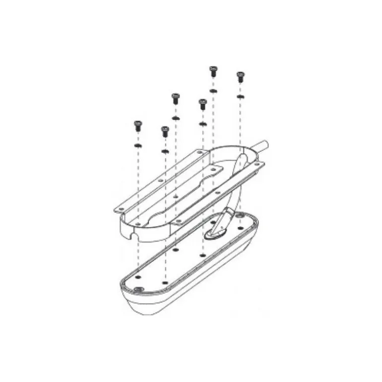 Sabot De Montage A Visser Lowrance Pour Sonde Ta Structure Scan 3D Flush