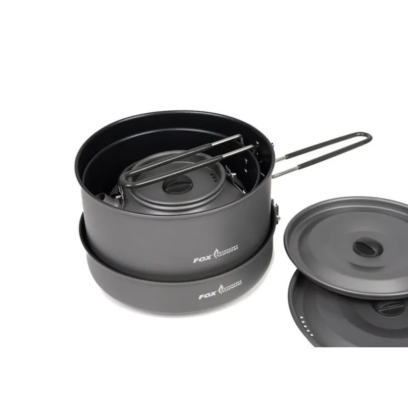 Fox Bivouac^Set De Cuisson Cookware 4 Piece Deluxe Cook Set