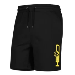 Hot Spot Design Pantalons, Salopettes & Shorts^Short Homme Hsd Logo Yellow - Noir