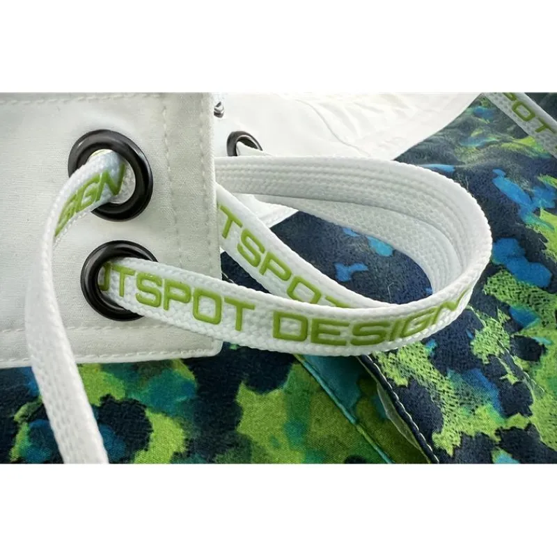 Hot Spot Design Pantalons, Salopettes & Shorts^Short Homme Ocean Performance Dorado - Vert/Jaune
