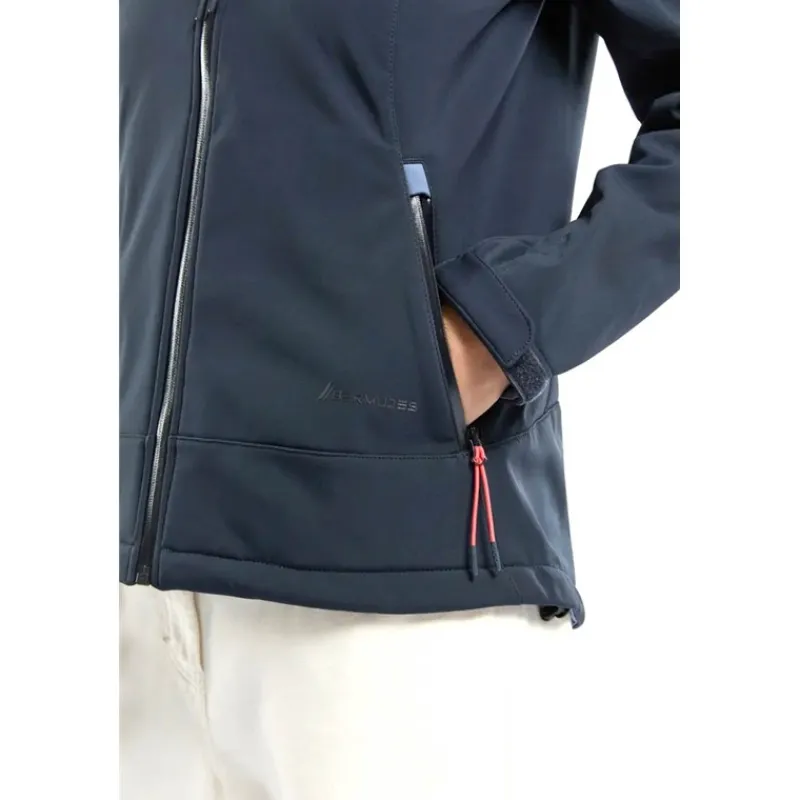 Bermudes Sweats & Polaires^Softshell Femme Sillages Contrecollee Polaire - Navy