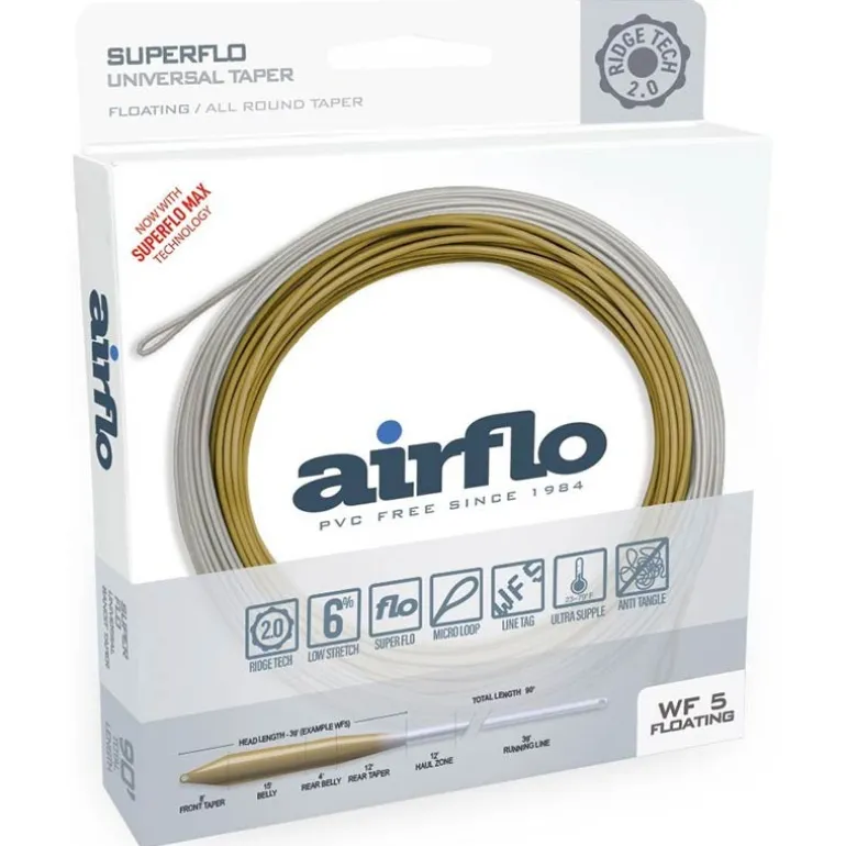 Soie Mouche Airflo Superflo Max Ridge 2.0 Universal Taper