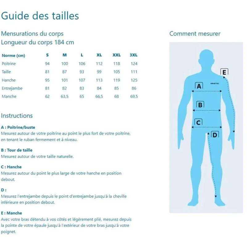 Kinetic Sous-Vêtements & Chaussettes^Sous Vêtements Manches Longues Homme Heavy Warm Bib Thermique - Noir