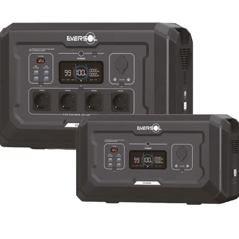 Station D’Énergie Eversol 2500W Connecté & Evolutive