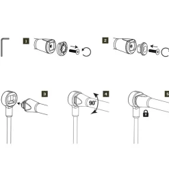 Support De Canne Arriére Nash Scope Butt Lock Peg