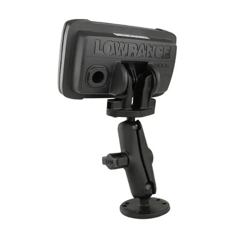 Support Horizontal Ram Mounts Pour Lowrance Hook²-4 Et Reveal 5 Boule B
