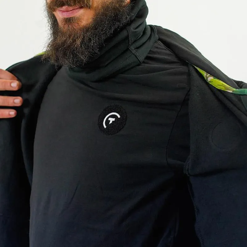 Sur vos traces Cadeaux & Décoration|Cadeaux & Décoration^Sweat À Capuche Zippé Pêche Personnalisable - Noir