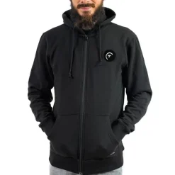 Sur vos traces Cadeaux & Décoration|Cadeaux & Décoration^Sweat À Capuche Zippé Pêche Personnalisable - Noir