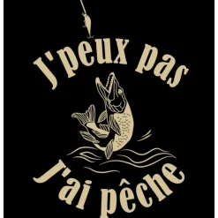 Bartavel Sweats & Polaires^Sweat Enfant Theme Pêche J'peux Pas J'ai Pêche - Noir