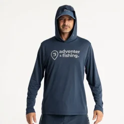 Adventer & Fishing Sweats & Polaires^Sweat Homme Golon Anti Uv À Capuche - Marine