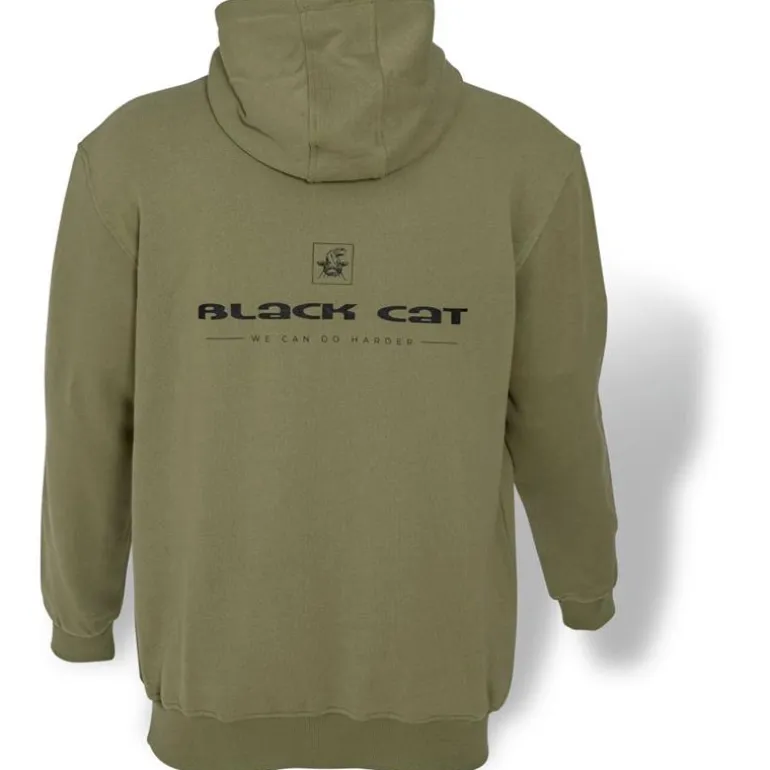 Sweat Homme Black Cat Hoodie - Kaki