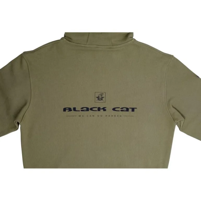 Sweat Homme Black Cat Hoodie - Kaki