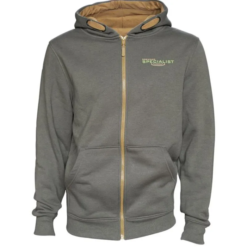 Drennan Sweats & Polaires^Sweat Homme Specialist Zipped Hoody - Kaki