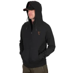 Sweat Homme Fox Collection Lw Hoody Black & Orange - Noir