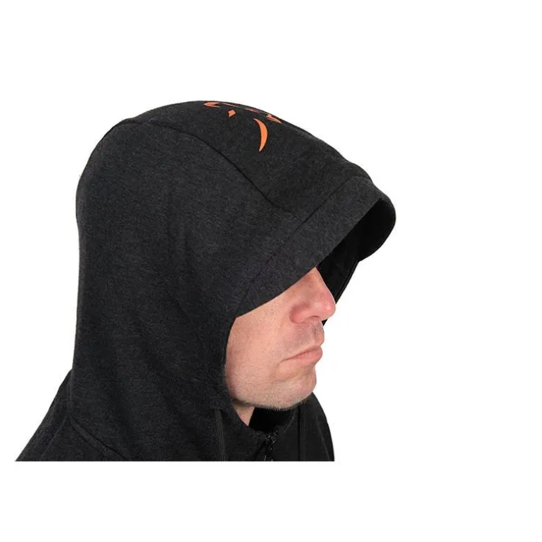 Sweat Homme Fox Collection Lw Hoody Black & Orange - Noir