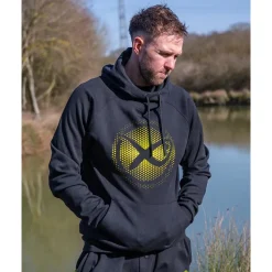 Sweat Homme Fox Matrix Large Fade Logo Hoody - Noir
