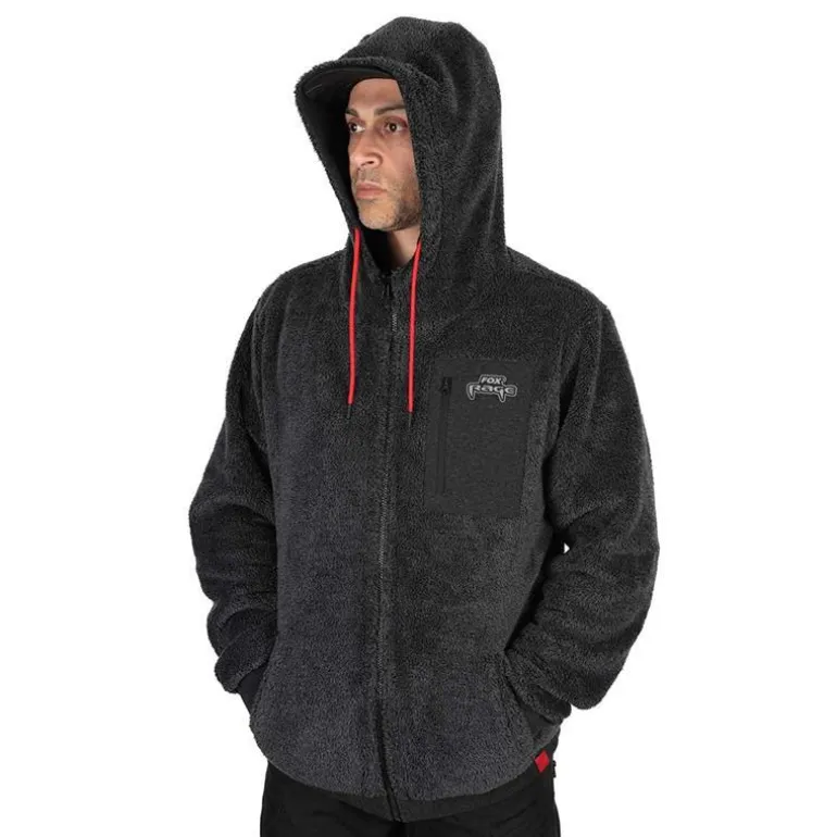 Sweat Homme Fox Rage Reversible Sherpa Hoody - Noir