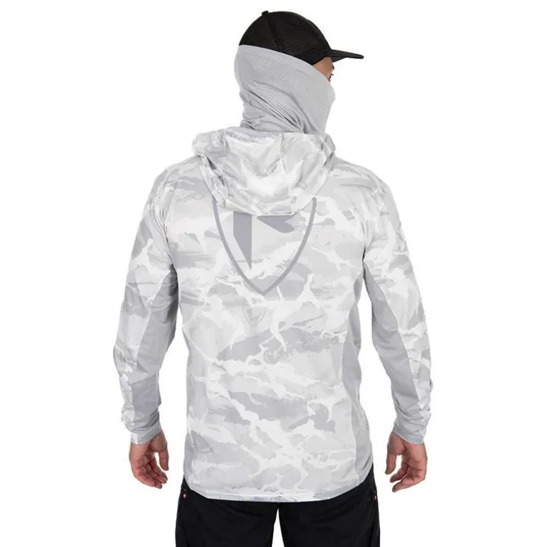 Sweat Homme Fox Rage Uv Hooded Light Camo Top - Gris