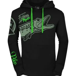 Hot Spot Design Sweats & Polaires^Sweat Homme Fishing Mania Pike - Noir