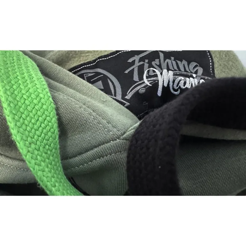 Hot Spot Design Sweats & Polaires^Sweat Homme Hoodie Carpfishing Mania - Vert