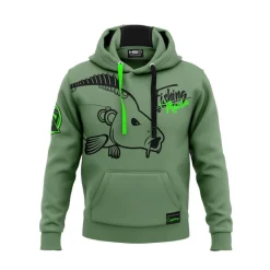 Hot Spot Design Sweats & Polaires^Sweat Homme Hoodie Carpfishing Mania - Vert