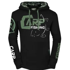 Sweat Homme Hot Spot Design Hoodie Carpfishing Eco 2.0 - Noir