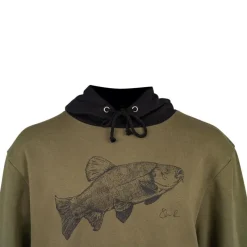 Korum Sweats & Polaires^Sweat Homme Classic Tench Hoodie - Kaki