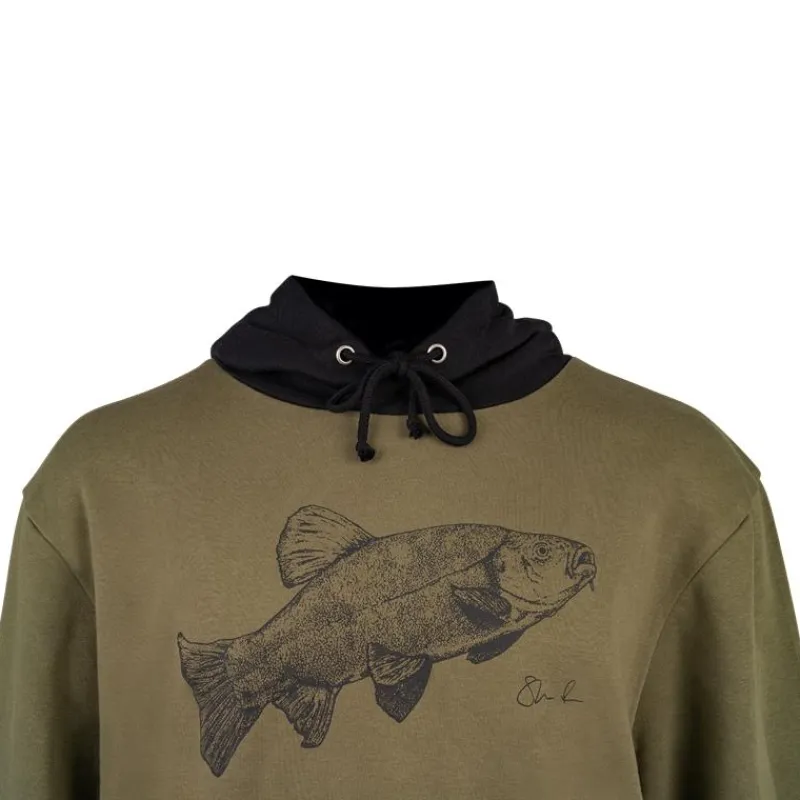 Korum Sweats & Polaires^Sweat Homme Classic Tench Hoodie - Kaki