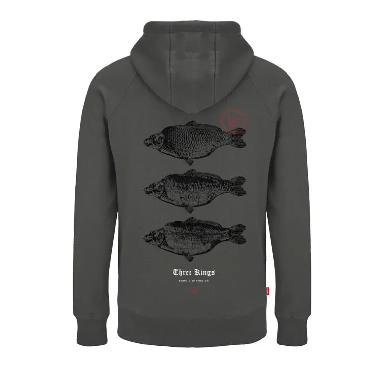 Sweat Homme Kumu 3 Kings Grey Hoodie - Gris