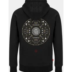 Kumu Sweats & Polaires^Sweat Homme Lotus Hoodie - Noir