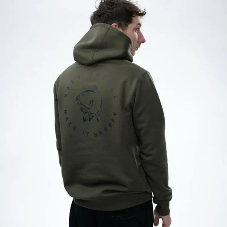 Sweat Homme Nash Make It Happen Carp Logo - Vert
