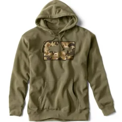 Sweat Homme Orvis Hoodie Orvis 1971 Camo Trout Olive - Olive