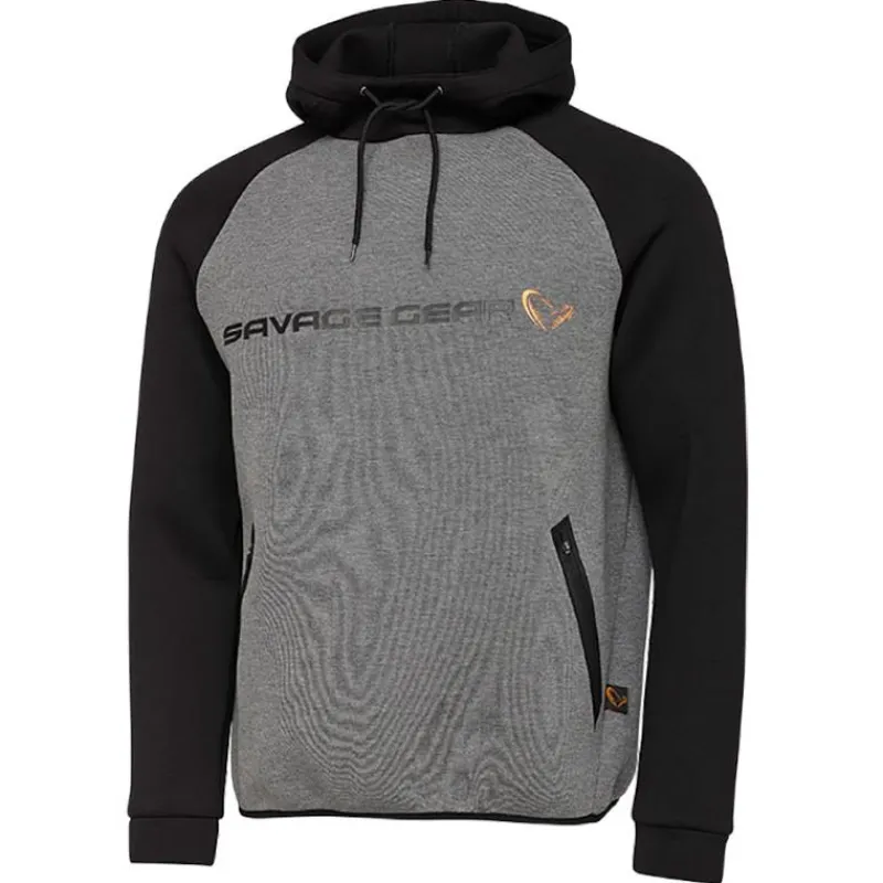 Savage Gear Sweats & Polaires^Sweat Homme Tec-Foam Hoodie - Gris/Noir